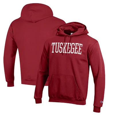 Men's Champion Crimson Tuskegee Golden Tigers Eco Powerblend Pullover Hoodie