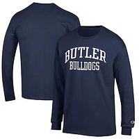 Men's Champion Navy Butler Bulldogs Jersey Long Sleeve T-Shirt