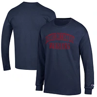 Men's Champion Navy Eastern Connecticut State Warriors Jersey Long Sleeve T-Shirt