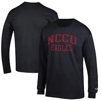 Men's Champion Black North Carolina Central Eagles Jersey Long Sleeve T-Shirt