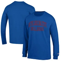 Men's Champion Blue South Carolina State Bulldogs Jersey Long Sleeve T-Shirt