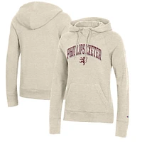 Women's Champion Oatmeal Phillips Exeter Academy Big Red Core 2.0 Fleece Pullover Hoodie
