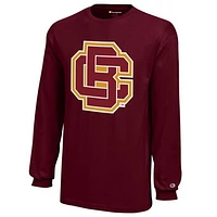 Youth Champion Maroon Bethune-Cookman Wildcats Jersey Long Sleeve T-Shirt