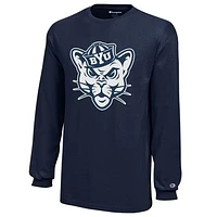 Youth Champion Navy BYU Cougars Jersey Long Sleeve T-Shirt