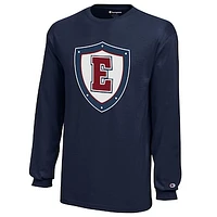 Youth Champion Navy Eastern Connecticut State Warriors Jersey Long Sleeve T-Shirt