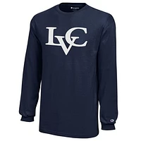Youth Champion Navy Lebanon Valley Flying Dutchmen Jersey Long Sleeve T-Shirt