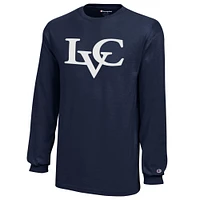 Youth Champion Navy Lebanon Valley Flying Dutchmen Jersey Long Sleeve T-Shirt
