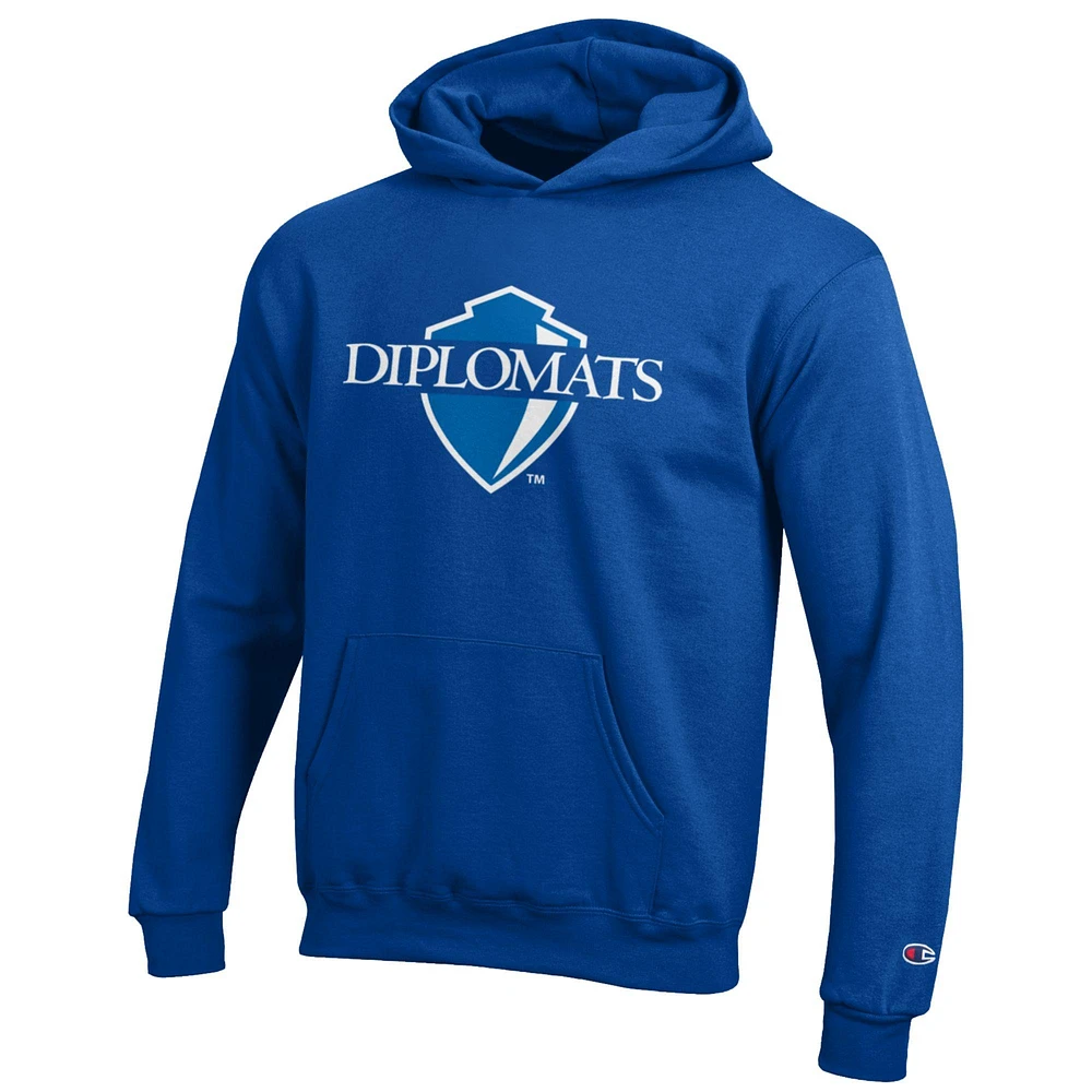Youth Champion Blue Franklin & Marshall Diplomats Eco Powerblend Pullover Hoodie