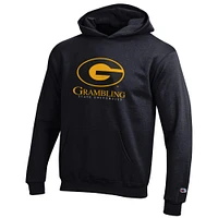 Youth Champion Black Grambling Tigers Eco Powerblend Pullover Hoodie