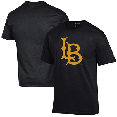 Men's Champion Black Cal State Long Beach The Primary Jersey T-Shirt