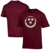 Men's Champion Crimson Harvard Primary Jersey T-Shirt
