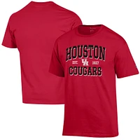 Men's Champion Red Houston Cougars Est. Date Jersey T-Shirt
