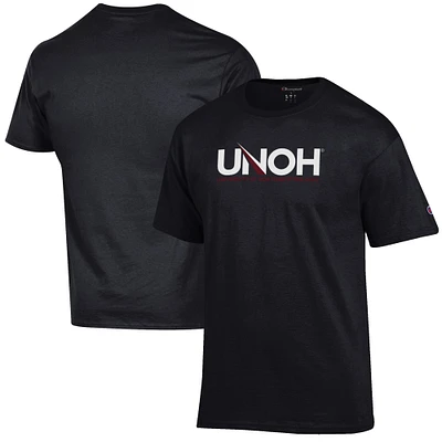 Men's Champion Black Northwestern Ohio Racers Primary Jersey T-Shirt