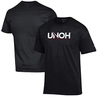 Men's Champion Black Northwestern Ohio Racers Primary Jersey T-Shirt