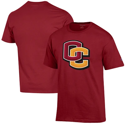 Men's Champion Cardinal Oberlin Yeomen Primary Jersey T-Shirt