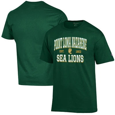 Men's Champion Green Point Loma Sea Lions Est. Date Jersey T-Shirt