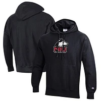 Men's Champion Black Northern Illinois Huskies Reverse Weave Fleece Pullover Hoodie