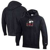 Men's Champion Black Northern Illinois Huskies Reverse Weave Fleece Pullover Hoodie