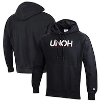 Men's Champion Black Northwestern Ohio Racers Reverse Weave Fleece Pullover Hoodie