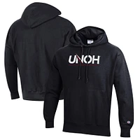 Men's Champion Black Northwestern Ohio Racers Reverse Weave Fleece Pullover Hoodie
