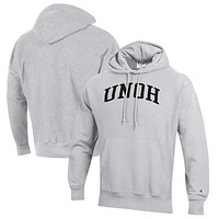 Men's Champion Heathered Gray Northwestern Ohio Racers Reverse Weave Fleece Pullover Hoodie