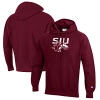 Men's Champion Maroon Southern Illinois Salukis Reverse Weave Fleece Pullover Hoodie