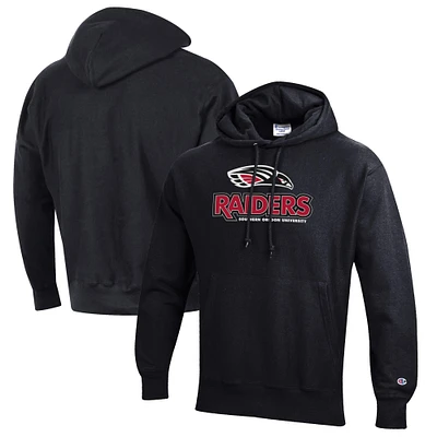 Men's Champion Black Southern Oregon Raiders Reverse Weave Fleece Pullover Hoodie