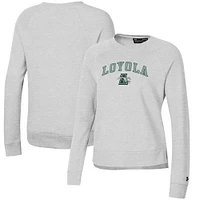 Women's Under Armour Gray Loyola Greyhounds All Day Pullover Sweatshirt