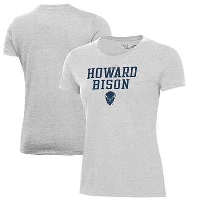 Women's Under Armour Gray Howard Bison Performance T-Shirt