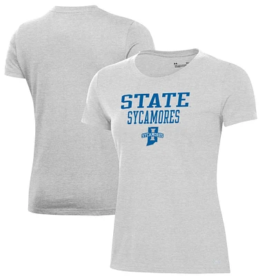 Women's Under Armour Gray Indiana State Sycamores Performance T-Shirt