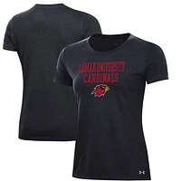 Women's Under Armour Black Lamar Cardinals Performance T-Shirt