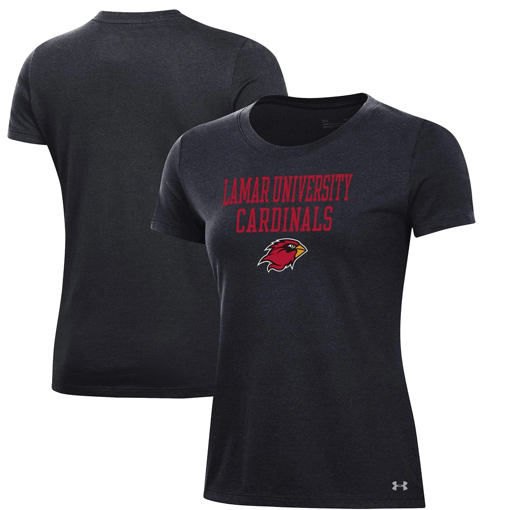 Women's Under Armour Black Lamar Cardinals Performance T-Shirt
