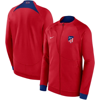 Men's Nike Red Atletico de Madrid Academy Pro Anthem Fitted Raglan Performance Full-Zip Jacket