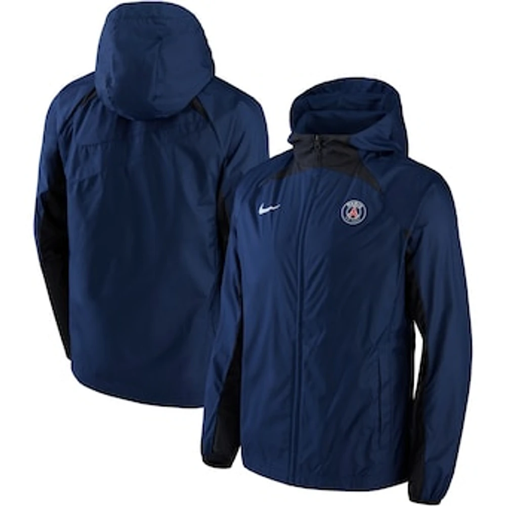 Men's Nike Blue Paris Saint-Germain AWF Raglan Full-Zip Jacket