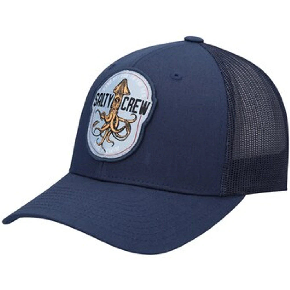 Men's Salty Crew Navy Colossal Retro Trucker Snapback Hat