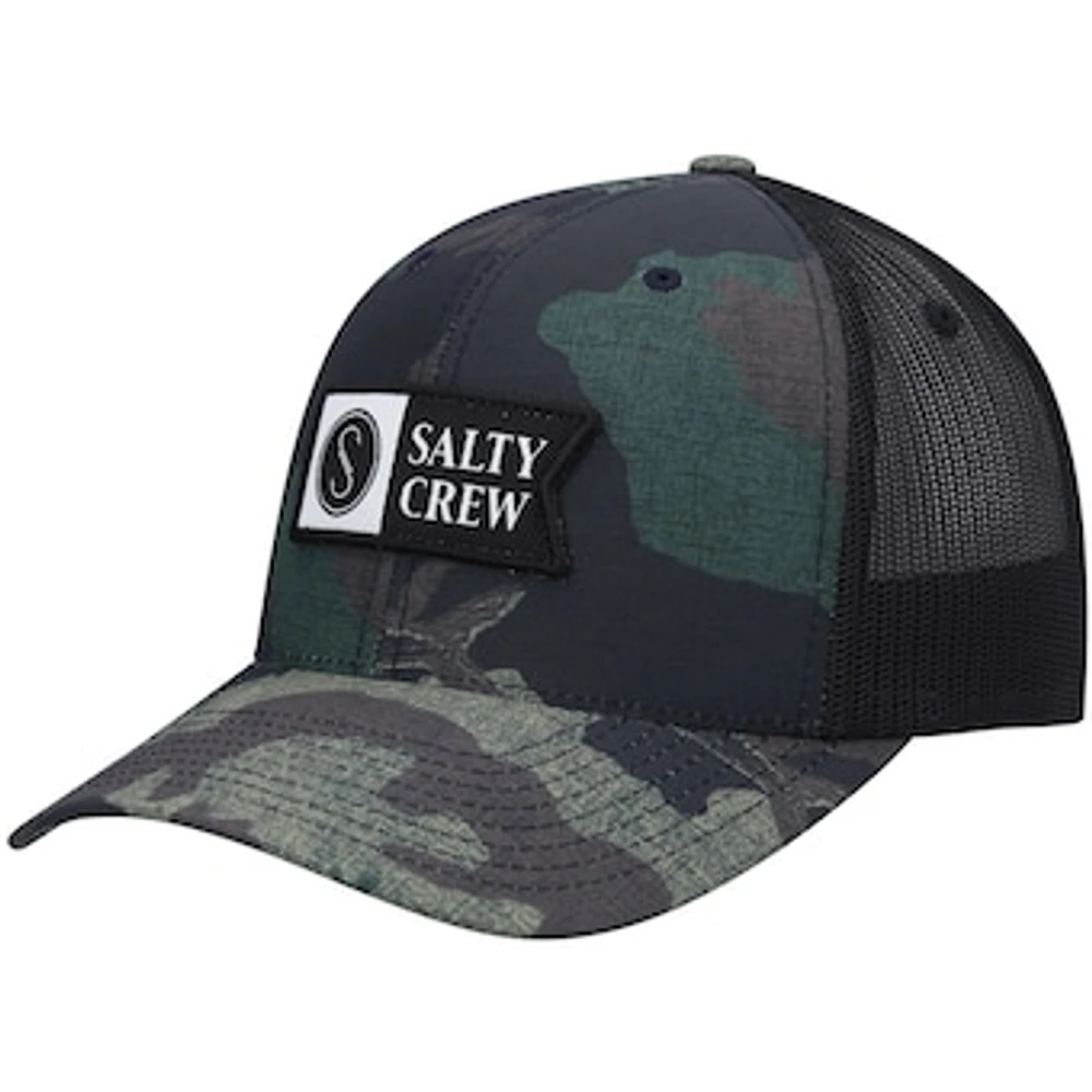 Men's Salty Crew Camo Pinnacle 2 Retro Trucker Snapback Hat