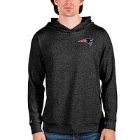 Men's Antigua Heathered New England Patriots Absolute Pullover Hoodie