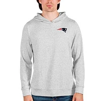 Men's Antigua Heathered New England Patriots Absolute Pullover Hoodie