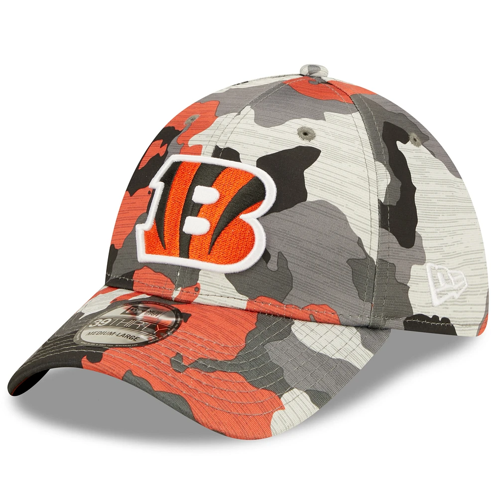 Men's New Era Camo Cincinnati Bengals 2022 NFL Training Camp Official 39THIRTY Flex Hat