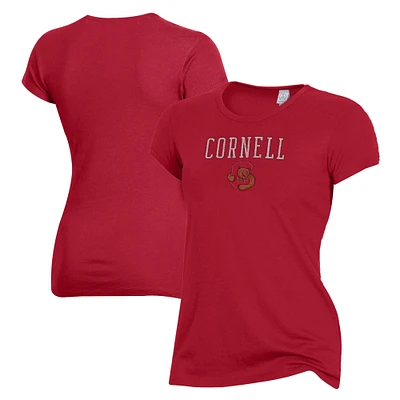 Women's Alternative Apparel Red Cornell Big Keepsake T-Shirt