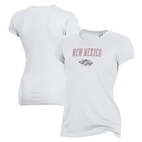 Women's Alternative Apparel White New Mexico Lobos Keepsake T-Shirt