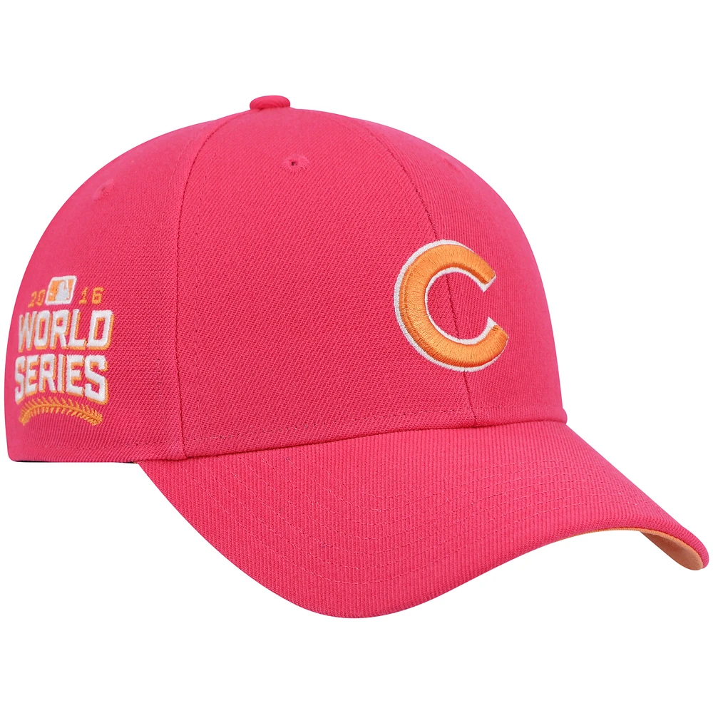Men's '47 Magenta Chicago Cubs 2016 World Series Mango Undervisor MVP Snapback Hat