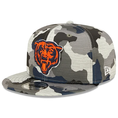 Men's New Era Camo Chicago Bears 2022 NFL Training Camp - Official Mascot 9FIFTY Snapback Adjustable Hat