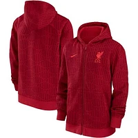 Youth Nike Burgundy Liverpool Club Full-Zip Hoodie