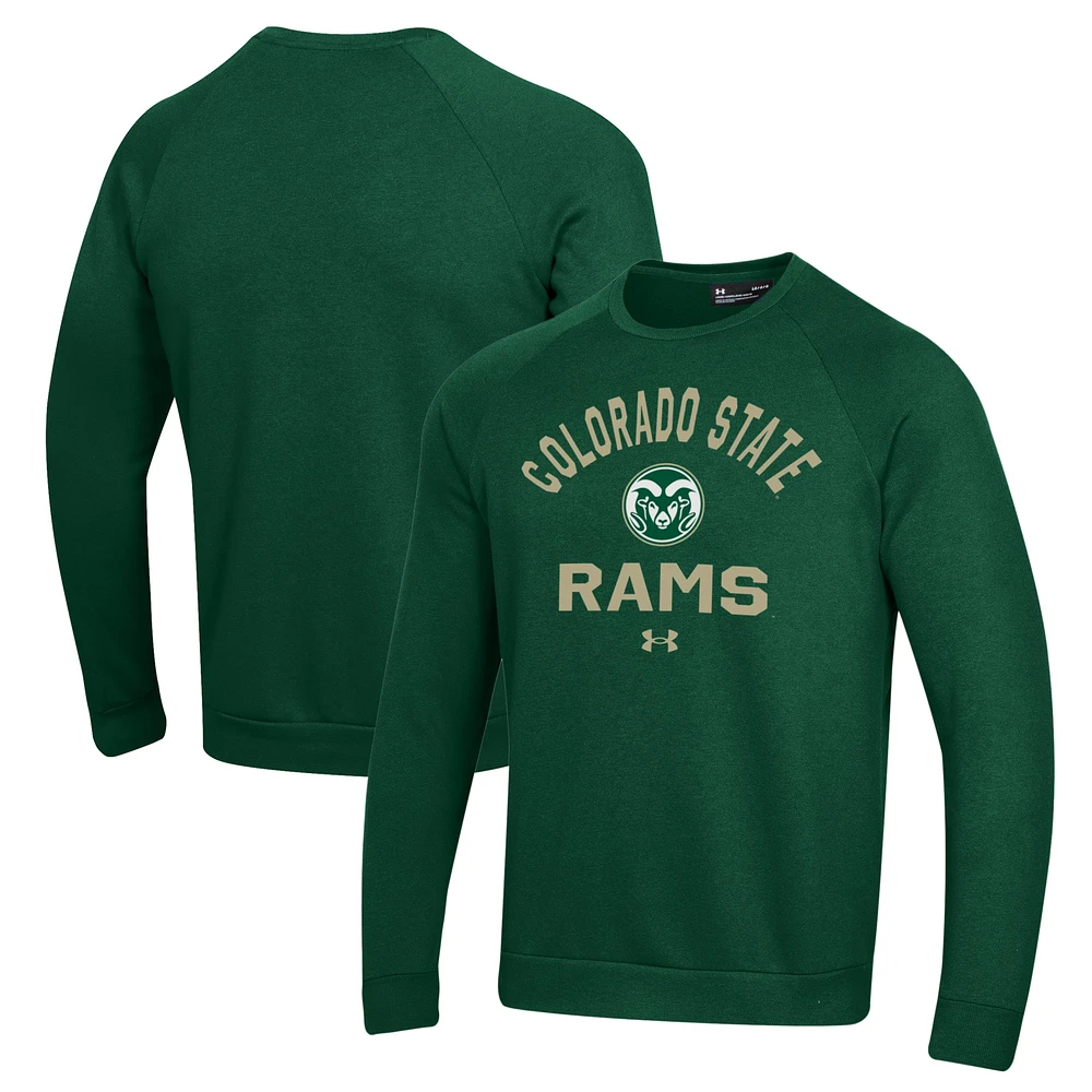 Men's Under Armour Green Colorado State Rams All Day Fleece Pullover Sweatshirt