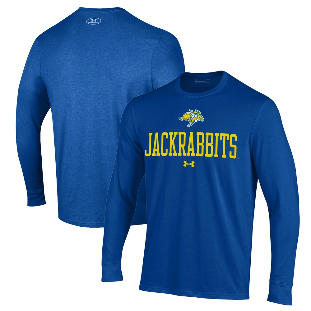Men's Under Armour Blue South Dakota State Jackrabbits Performance Long Sleeve T-Shirt