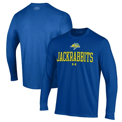 Men's Under Armour Blue South Dakota State Jackrabbits Performance Long Sleeve T-Shirt