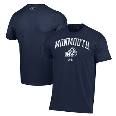 Men's Under Armour Navy Monmouth Hawks Performance T-Shirt