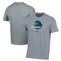 Men's Under Armour Gray Monmouth Hawks Performance T-Shirt