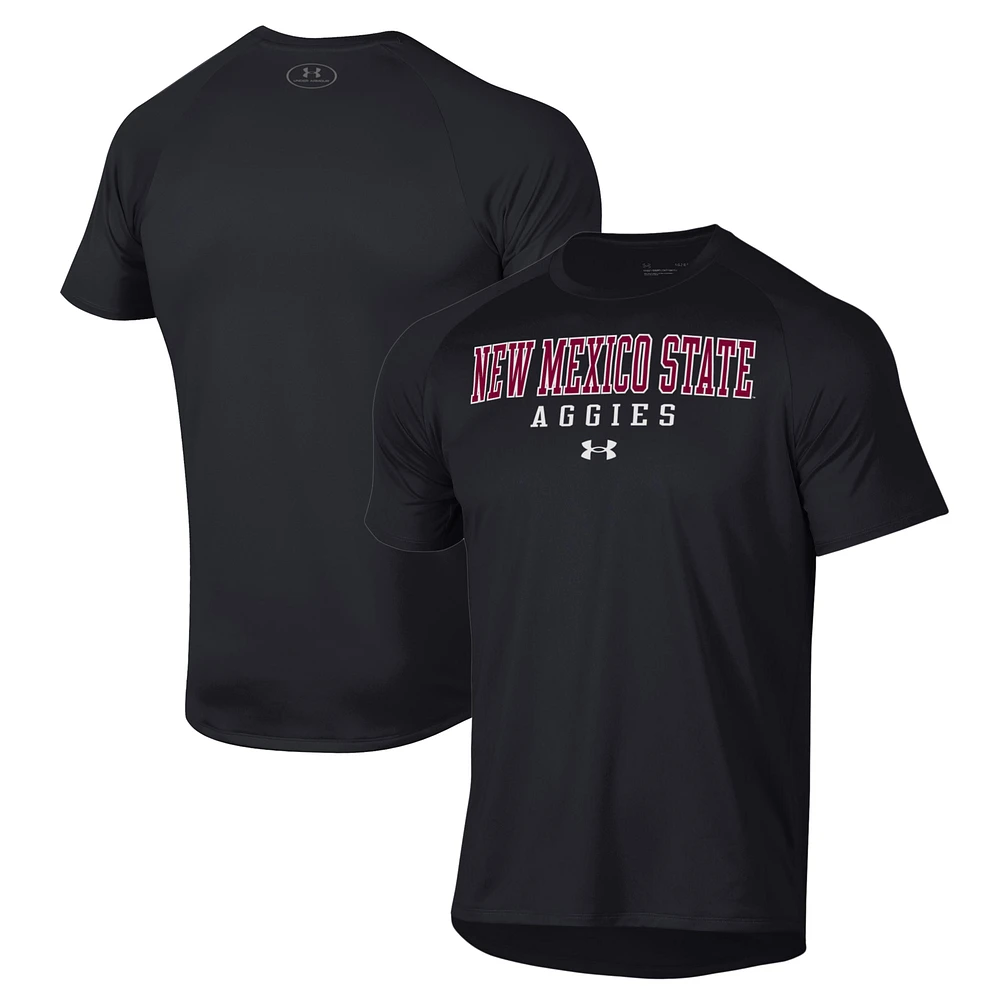 Men's Under Armour Black New Mexico State Aggies Tech T-Shirt